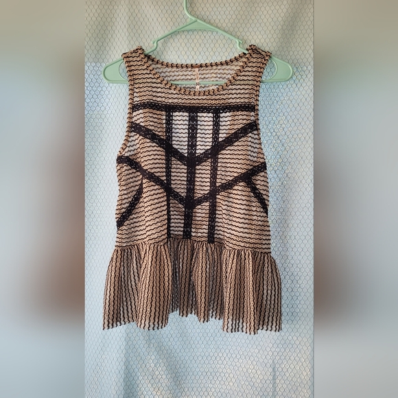 Free People Sleeveless Knitted Top Sz XS - Picture 2 of 4